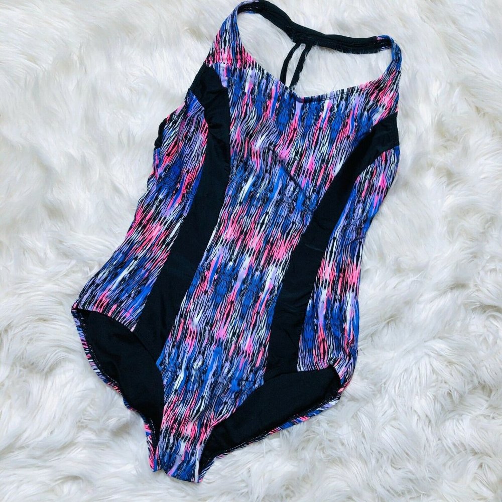 Catalina Women Medium (8-10) Black blue pink one p